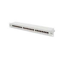 Digitus | Patch Panel | DN-91524S | White | Category: CAT 5e; Ports: 24 x RJ45; Retention strength: 7.7 kg; Insertion force: 30N max | 48.2 x 4.4 x 10.9 cm | DN-91524S  | 4016032241522