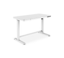 Electric Height Adjustable Desk | 72 - 121 cm | Maximum load weight 50 kg | Metal | White | DA-90406  | 4016032474593