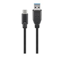 Goobay 71221 USB-C to USB A 3.0 cable, black, 2m | Goobay | USB-C to USB-A USB-C male | USB 3.0 male (type A) | 71221 | 4040849712210