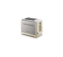 Gorenje | T1100CLI | Toaster | Power 1100 W | Number of slots 2 | Housing material Plastic, metal | Beige/ stainless steel | T1100CLI  | 3838782079832
