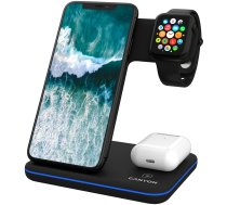 CANYON WS-303 3in1 Wireless charger  with touch button for Running water light | CNS-WCS303B  | 5291485007621