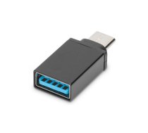 Digitus | USB Type-C adapter, type C to A M/F, 3A, 5GB, 3.0 Version | AK-300506-000-S | Plug USB C | Jack USB A | AK-300506-000-S  | 4016032370802