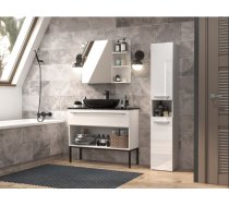 Bathroom cabinet NEL I 31x30x174 cm, white, glossy | NEL I BIEL POŁ  | 5904507201265 | MLATOHSZS0026