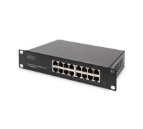 Digitus 16-port Gigabit Ethernet Switch DN-80115 10/100/1000 Mbps (RJ-45), Unmanaged, Rack mountable, Power supply type Internal, Ethernet LAN (RJ-45) ports 16 | DN-80115  | 4016032460237
