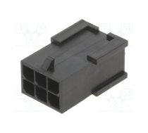 Connector: wire-board; plug; male; Minitek® Pwr 3.0; 3mm; PIN: 6 | 10127717-06LF  | 10127717-06LF