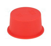 Plugs; Body: red; Out.diam: 37.8mm; H: 16.8mm; LDPE; push-in; SafeCAP | SP361  | 13300 -AS