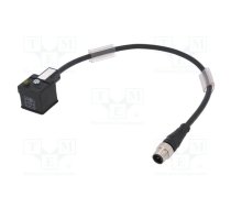 Adapter cable; DIN 43650 plug,M12 male; PIN: 3; IP67; 0.3m; 3A | E11416  | VVDAA031MSS00,3H03STGH030MSS