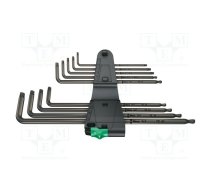 Wrench: Torx®-set; TX8,TX9,TX10,TX15,TX20,TX25,TX27,TX30,TX40 | WERA.967/9TX/XL | 05024460001