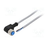 Connection lead; M12; PIN: 4; angled; 10m; plug; 250VAC; 4A; Y; IP67 | YG2A14-100VB3XLEAX  | YG2A14-100VB3XLEAX