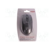 Optical mouse; black; USB; wired; Features: PnP; 1.5m; No.of butt: 3 | 81046  | 81046