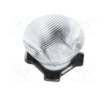 LED lens; round; transparent; 7.5/55°; Mounting: adhesive tape | CA11266  | CA11266_HEIDI-O