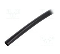 Insulating tube; PVC; black; -20÷125°C; Øint: 5mm; L: 10m; UL94V-0 | PVC125-5-BK-10  | PVC125-5-BK-10
