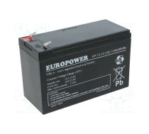 Re-battery: acid-lead; 12V; 7.2Ah; AGM; maintenance-free; EP | ACCU-EP7.2-12/EUR  | EP 7,2-12 T1