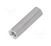 Screwed spacer sleeve; 30mm; Int.thread: M5; hexagonal; aluminium | TFF-M5X30/DR138  | 138X30