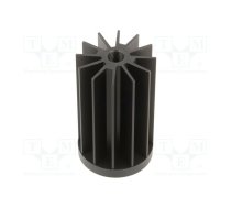 Heatsink; LED; W: 45mm; H: 68mm; black; Shape: round; STAR LED | ATSEU-077A2-C1-R1