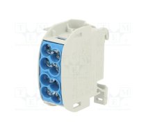 Splice terminal: distribution block; 25mm2; ways: 1; terminals: 4 | SCB25BL  | 81501003