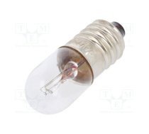 Filament lamp: miniature; E10; 24VDC; 50mA; Bulb: cylindrical; 1.2W | LAMP-E10/24/50  | LAMP E10/24/50