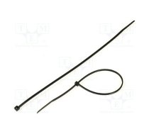 Cable tie; L: 203mm; W: 2.5mm; polyamide; 78.5N; black; Ømax: 55mm | CV-200MB  | CV200MB