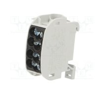 Splice terminal: distribution block; 25mm2; ways: 1; terminals: 4 | SCB25BK  | 81501007