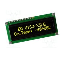 Display: OLED; alphanumeric; 16x2; Dim: 80x36mm; yellow-green; 1x16 | EAW162-X3LG | EA W162-X3LG