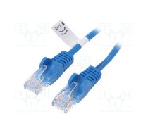 Patch cord; U/UTP; Cat 6; RJ45 plug,both sides; stranded; CCA; 2m | U/UTP6-CCA-020BL | 68452