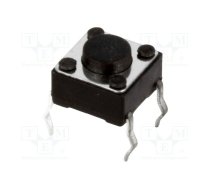 Microswitch TACT; SPST-NO; Pos: 2; 0.05A/12VDC; THT; none; 1.6N | TACT-64N-F