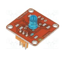 Extension module; prototype board; LED diode 5mm blue | T010111  | TINKERKIT BLUE LED [5MM]