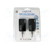 USB extender; USB 1.1,USB 2.0; 0.3m; 480Mbps; Range: 60m | UA0021D | 4260113567487 | KA-USB-LGL-002