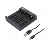 Charger: for rechargeable batteries; Li-Ion,Ni-Cd,Ni-MH; 5VDC | XTAR-MC4S  | MC4S