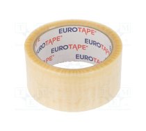 Packing tapes; L: 60m; Width: 48mm; synthetic caoutchouc | DALPO-48/66Y/BEZ