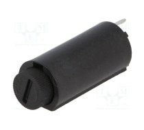 Fuse holder; cylindrical fuses; THT; 5x20mm; -30÷85°C; 10A; black | ZHL45  | PTF/45