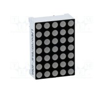 Display: LED; matrix; 5x7; red; 10.2mcd; anode; 17.8x12.7mm | LMD07057BUE-101A  | LMD07057BUE-101A-02