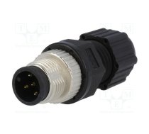 Plug; M12; PIN: 5; male; A code-DeviceNet / CANopen; for cable | 12-05BMMA-SL8001  | M12A-05BMMA-SL8001