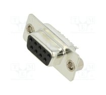 D-Sub; PIN: 9; plug; female; for cable; soldering; black | DB09-SS-K  | DB09-SS-K