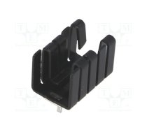 Heatsink: moulded; TO220; black; L: 19mm; W: 12.7mm; H: 12.7mm; 21K/W | FK33