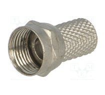 Connector: F; plug; male; straight; CT100,RG6; Ømax: 6.5mm; twist-on | FC-010