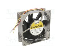 Fan: DC; axial; 24VDC; 120x120x38mm; 168m3/h; 39dBA; ball bearing | 9GL1224H101  | 9GL1224H101