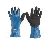 Protective gloves; Size: 10,XL; blue; nitryl,polyamide; Oil Guard | WG-528L-XL/10  | 53417