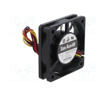 Fan: DC; axial; 12VDC; 60x60x15mm; 28.8m3/h; 36dBA; ball bearing | 109P0612S7D01  | 109P0612S7D01