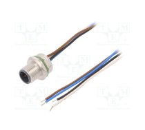 Connector: M12; socket; PIN: 4; male; A code-DeviceNet / CANopen | 43-01082  | SAL-12-FS4-0,5-9