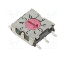 Encoding switch; DEC/BCD; Pos: 10; SMD; Rcont max: 80mΩ; 7x7x2.5mm | P25SMT101H  | P25SMT101