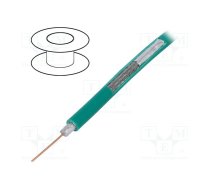 Wire: coaxial; RG59; wire; Cu; PVC; green; 100m; Øcable: 6.1mm | RG59-CU-GR  | S5990 GVTCU