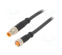 Connection lead; M8; PIN: 4; 2m; plug; 50VAC; 4A; 0800; -25÷80°C; PVC | 0810080004301-2M  | 0810 0800 04 301 2M
