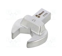 Wrench tip; torque,spanner; Spanner: 17mm; Socket size: 9x12mm | WERA.05078610001 | 05078610001