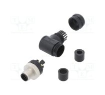 Connector: M12; plug; PIN: 8; male; A code-DeviceNet / CANopen | SM12-CRP-A8Q-1D9  | PB-M12A-08P-MM-SR7001-00A(H)