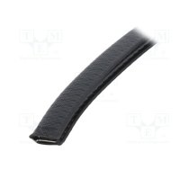 Hole and edge shield; PVC; L: 10m; black; H: 16mm; W: 10.5mm | UT-4.10.2-10M  | UT-4.10.2