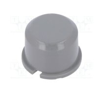 Button; round; grey; Ø9.6mm; plastic | MEC1D03  | 1D03