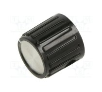 PKG; Accessories: knob; Body: black; Ø6.38mm; Illumin: none | 6-1437624-0  | 6-1437624-0