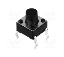 Microswitch TACT; SPST-NO; Pos: 2; 0.05A/12VDC; THT; none; 2.5N | TACT-67R-F