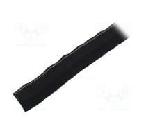 Polyester braid; ØBraid : 25÷29mm; PET,polyester; black; incised | TWISTINFR29-PET-BK  | 170-01106